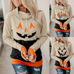 Damen Casual Kürbis Grafik Hoodie R&B