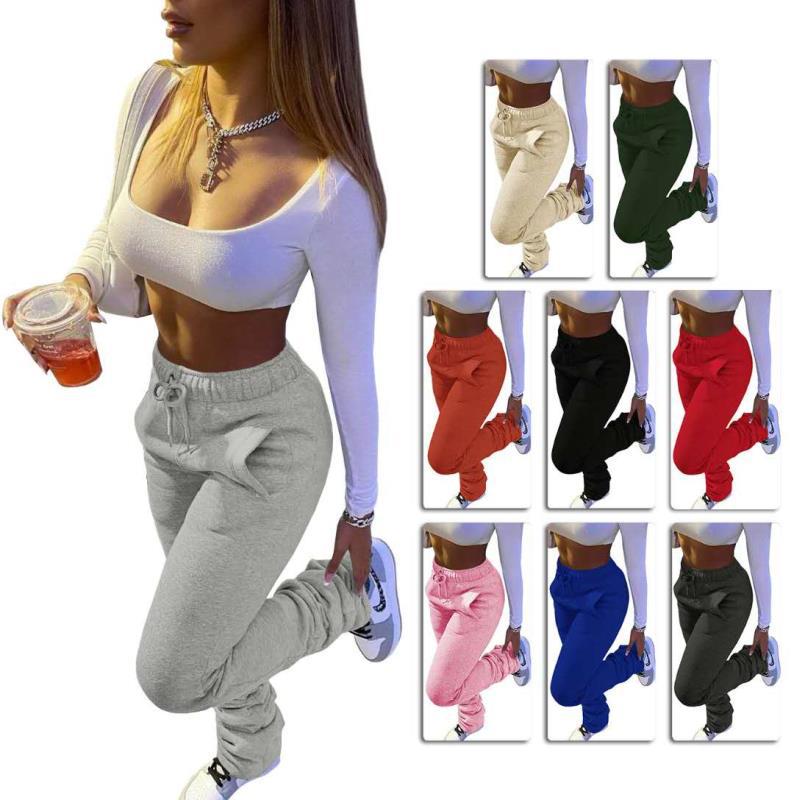 Damen lässige Sporthose mit elastischem Bund und praktischen Seitentaschen R&B