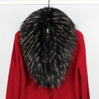 Damen Luxus Kunstfell Schal R&B