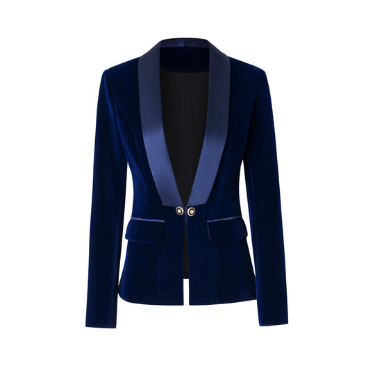 Damen Blazerjacke mit glänzenden Akzenten und strukturiertem Schnitt R&B