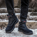 Wasserdicht Arbeitsschuhe Stahlkappe Schutzschuhe Warm Gefüttert Sicherheitsstiefel R&B