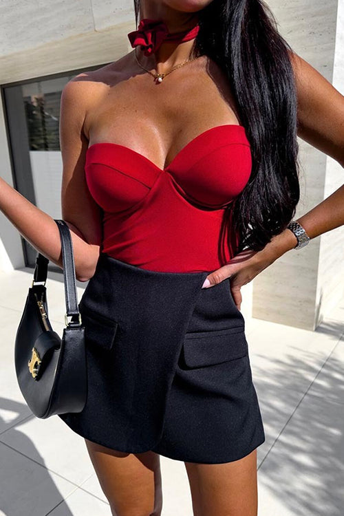 R&B | Rosiedress Herzförmiger Ausschnitt Strapless Bustier Bodysuit