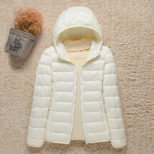 R&B | Leichte Gep Gepolsterte Damenjacke mit Kapuze