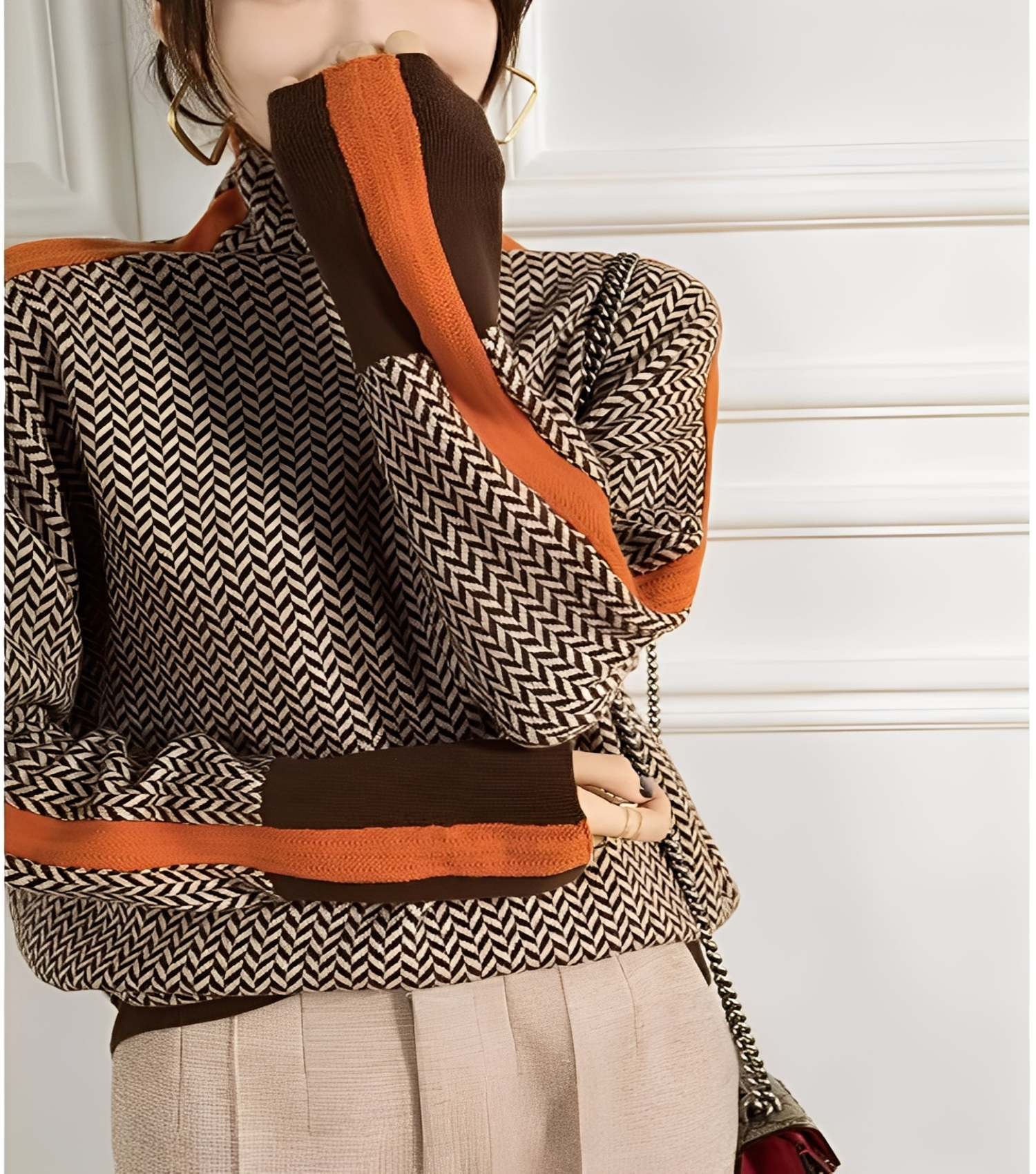R&B | Stilvoller Damen-Kaschmir-Rollkragenpullover
