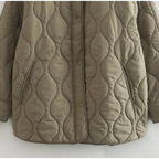 R&B | Bequemes Rundhals gepolstertes Jacket mit Knöpfen Ideal für Herbst/Winter