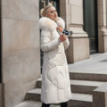 R&B | Lange gesteppte Jacke mit Kapuze Isolde