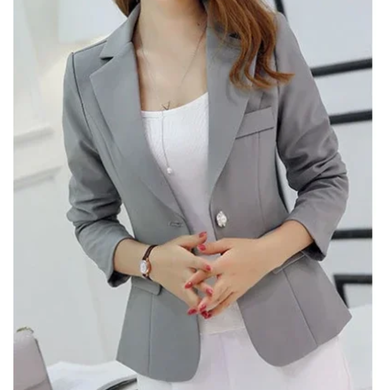 R&B | Blazer Taillierte Passform Strukturiertes Silhouette Ein Knopf Formal