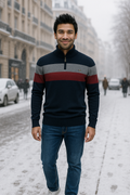 R&B | Wärmer Strickpullover mit Reißverschluss für Den Winter