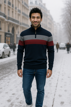 R&B | Wärmer Strickpullover mit Reißverschluss für Den Winter