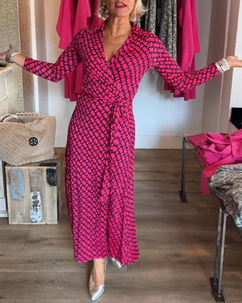 R&B | Maxikleid mit V-Ausschnitt