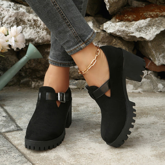 Modische Ankle Boots mit Blockabsatz R&B R&B