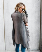 R&B | Herbst und Winter Mittellange Strickjacke