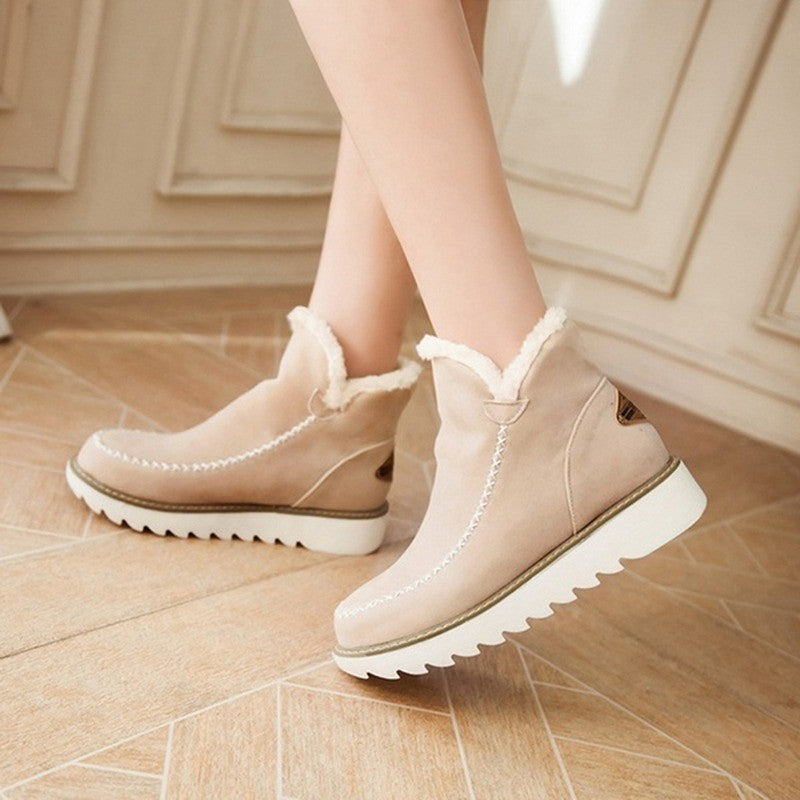 Damen Mokassin Stiefel mit kuscheligem Innenfutter und modischen Akzenten R&B