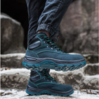 Wasserdicht Arbeitsschuhe Stahlkappe Schutzschuhe Warm Gefüttert Sicherheitsstiefel R&B