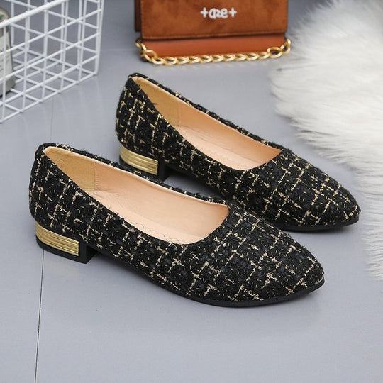 Damen elegante Ballerinas mit modischem Flachabsatz und farbenfrohem Obermaterial R&B
