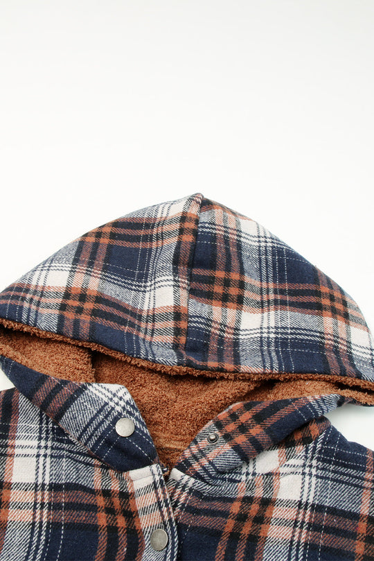 R&B | Gepunktete Jacke mit Kapuze Weiches Plüschfutter Perfekt für Kalte Tage