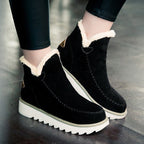 Damen Mokassin Stiefel mit kuscheligem Innenfutter und modischen Akzenten R&B