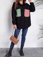 R&B | Patch Pocket Fallen Schulter Hemd Jacke