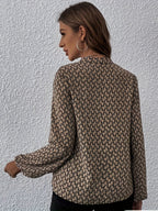 R&B | Stilvolle Bluse mit Grafischem Muster Polyester Elegant und Komfortabel