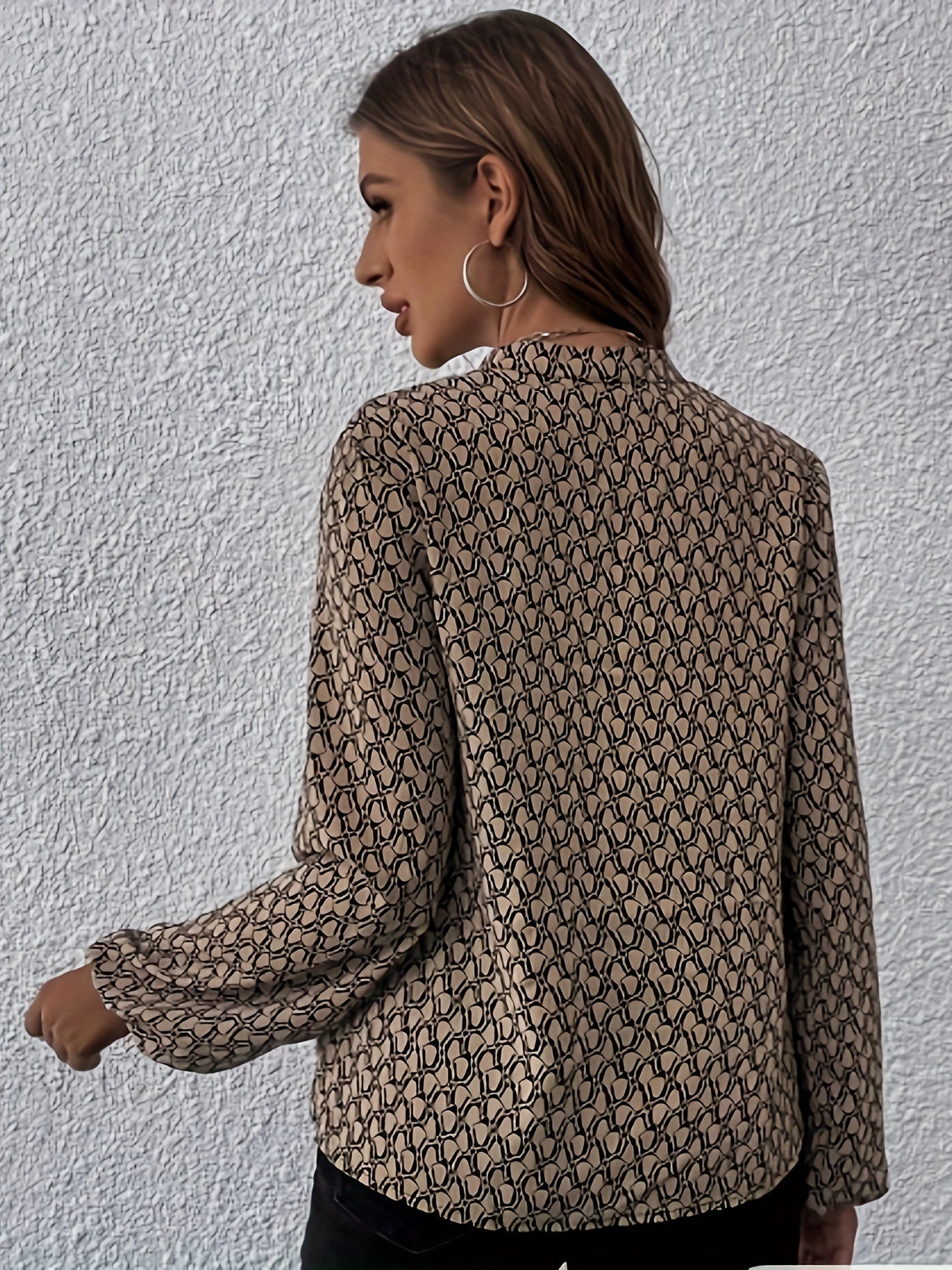 R&B | Stilvolle Bluse mit Grafischem Muster Polyester Elegant und Komfortabel