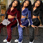 Damen Sportliches Velours-Set R&B