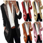 Damen Blazer mit modischen Leopardenapplikationen R&B