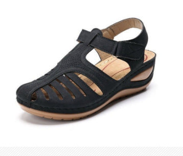 Damen Komfortable Sandalen mit atmungsaktiven Riemen und anatomischen Fußbett R&B