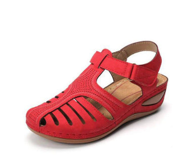 Damen Komfortable Sandalen mit atmungsaktiven Riemen und anatomischen Fußbett R&B