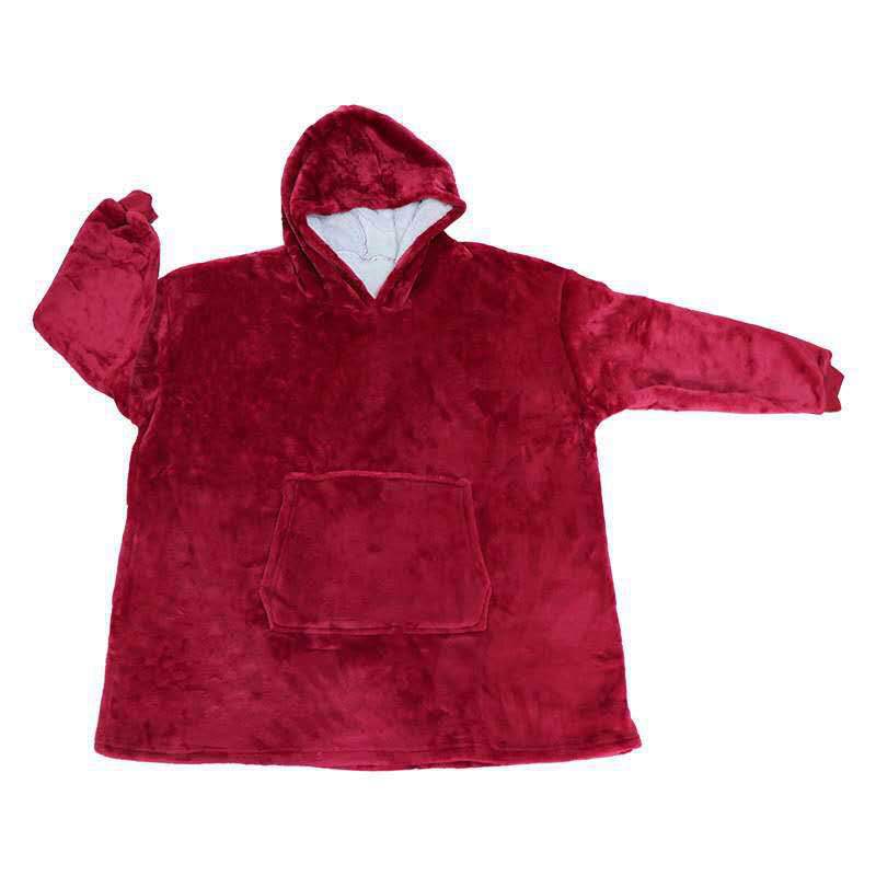 Damen Großer Kapuzenpullover mit kuscheligem Fleece und praktischen Taschen R&B