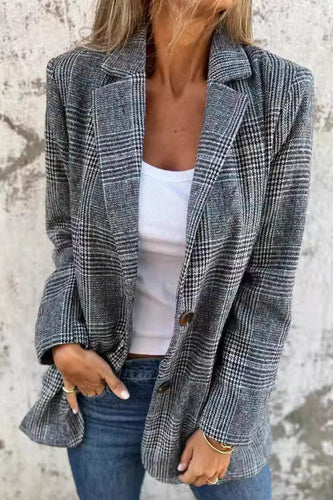 R&B | Ternede Oversized Blazer Polyester Klassisch und Modern