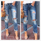 Damen Destroyed Jeans im Boyfriend-Stil