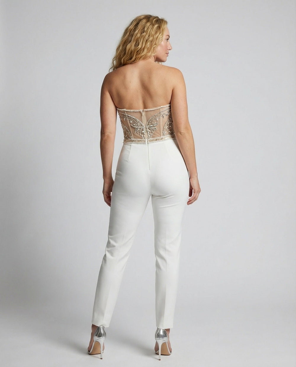 Eleganter Damen Jumpsuit Trägerlos | R&B