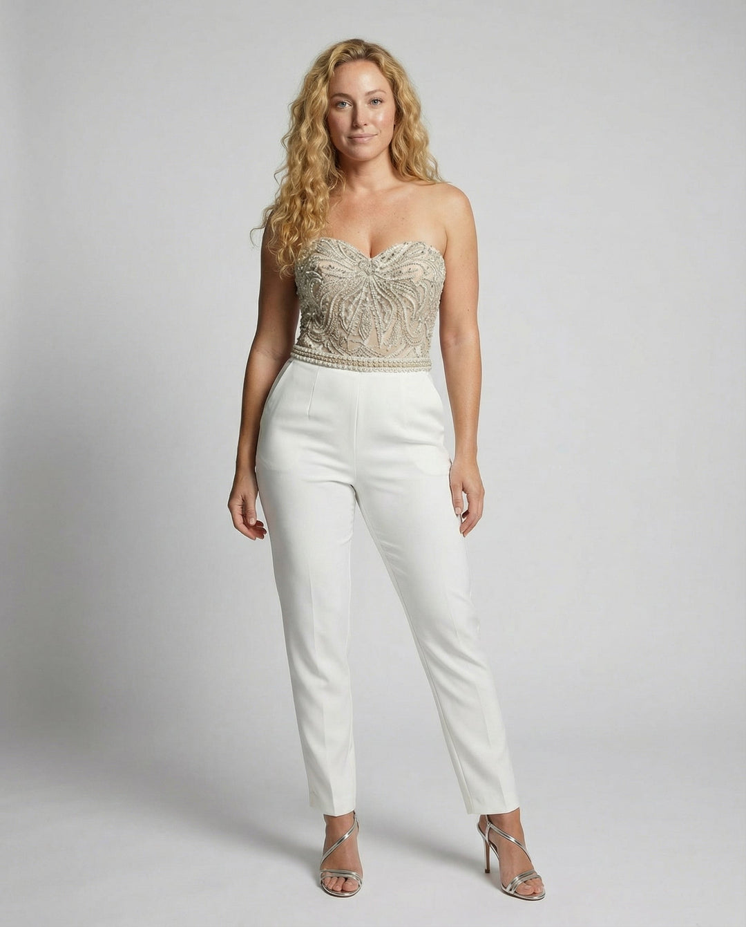Eleganter Damen Jumpsuit Trägerlos | R&B