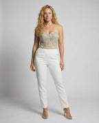 Eleganter Damen Jumpsuit Trägerlos | R&B
