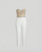 Eleganter Damen Jumpsuit Trägerlos | R&B