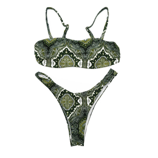 Damen Triangle-Bikini mit trendigen Riemen R&B