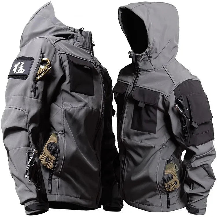R&B | Herren Kapuzen-Taktische Jacke