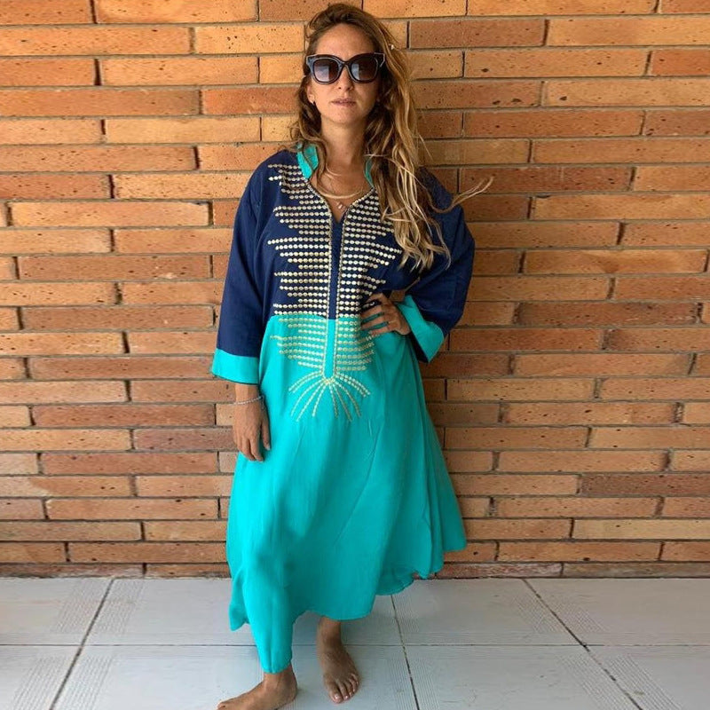Damen Midikleid mit kunstvoller Bestickung Heidi Mode