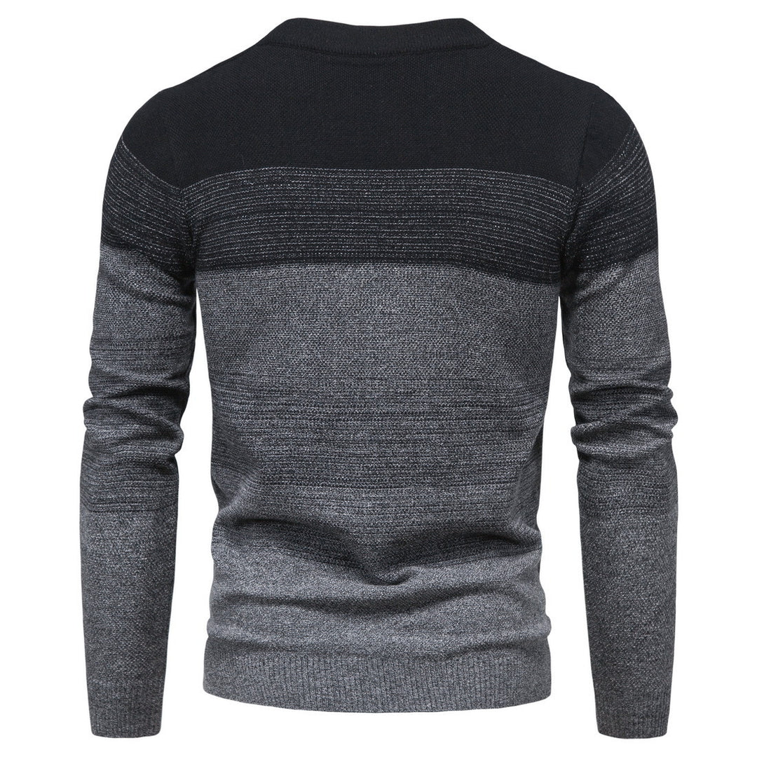 Herren modische Strickjacke mit durchgehendem Reißverschluss und Farbverlauf R&B