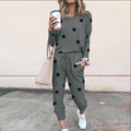 Damen Sweatpants-Set mit Sternen-Print und elastischem Bund R&B