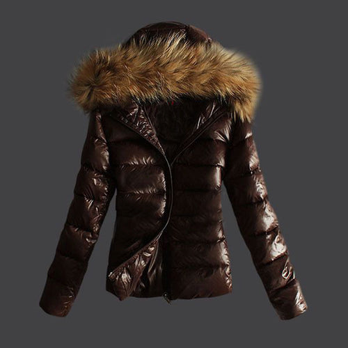 Damen Steppjacke mit abnehmbarem Kunstfellkragen und modernem Schnitt R&B