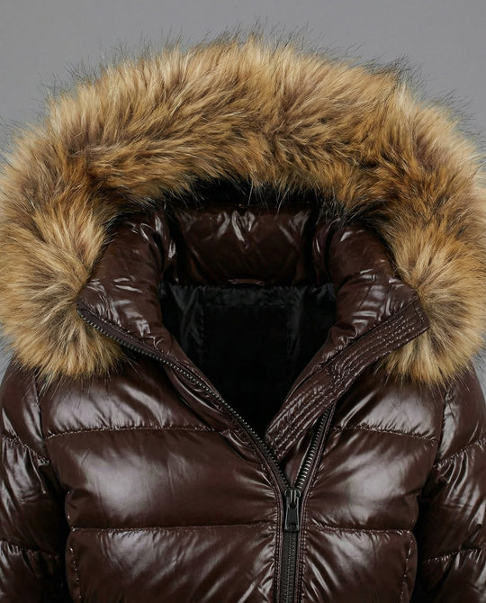 Damen Steppjacke Kunstfellkragen | R&B