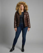 Damen Steppjacke Kunstfellkragen | R&B