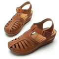 Damen Komfortable Sandalen mit atmungsaktiven Riemen und anatomischen Fußbett R&B
