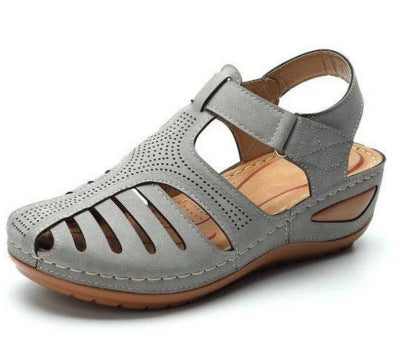 Damen Komfortable Sandalen mit atmungsaktiven Riemen und anatomischen Fußbett R&B