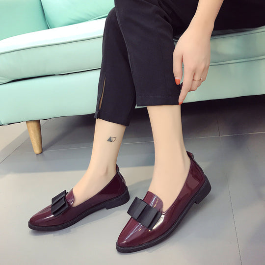 Damen elegante Slipper mit dekorativem Schleifen-Detail R&B