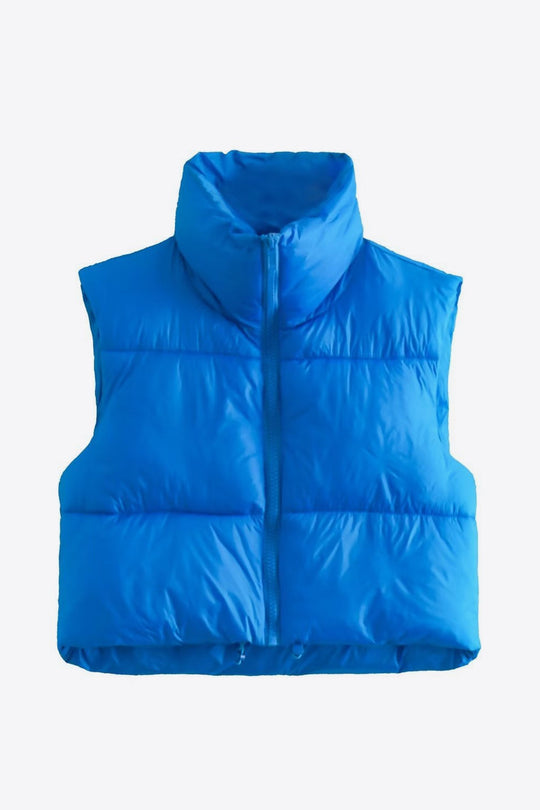 R&B | Zip-Up Drawstring Puffer Weste