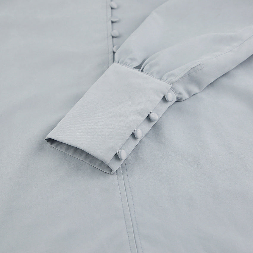R&B | Viktorianisch Inspirierte Bluse mit Hohem Kragen
