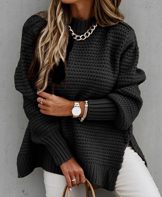 Damen Kuscheliger Strickpullover mit modischem Strukturmuster R&B