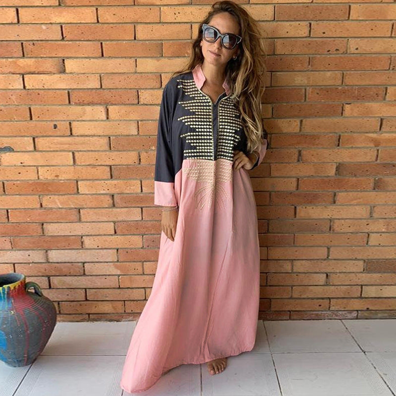 Damen Midikleid mit kunstvoller Bestickung Heidi Mode
